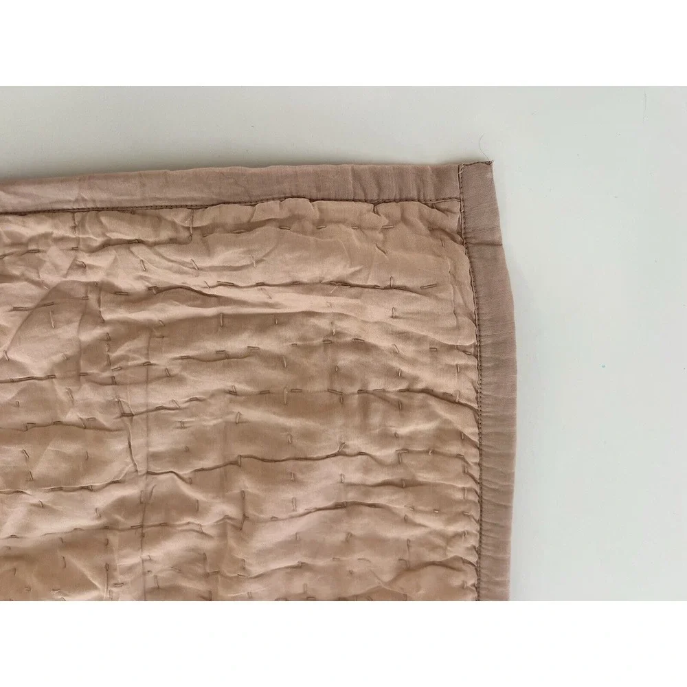 Restoration Hardware RH Teen Set 2 Pink Desert Rose Silk Blend Pillow Shams‎